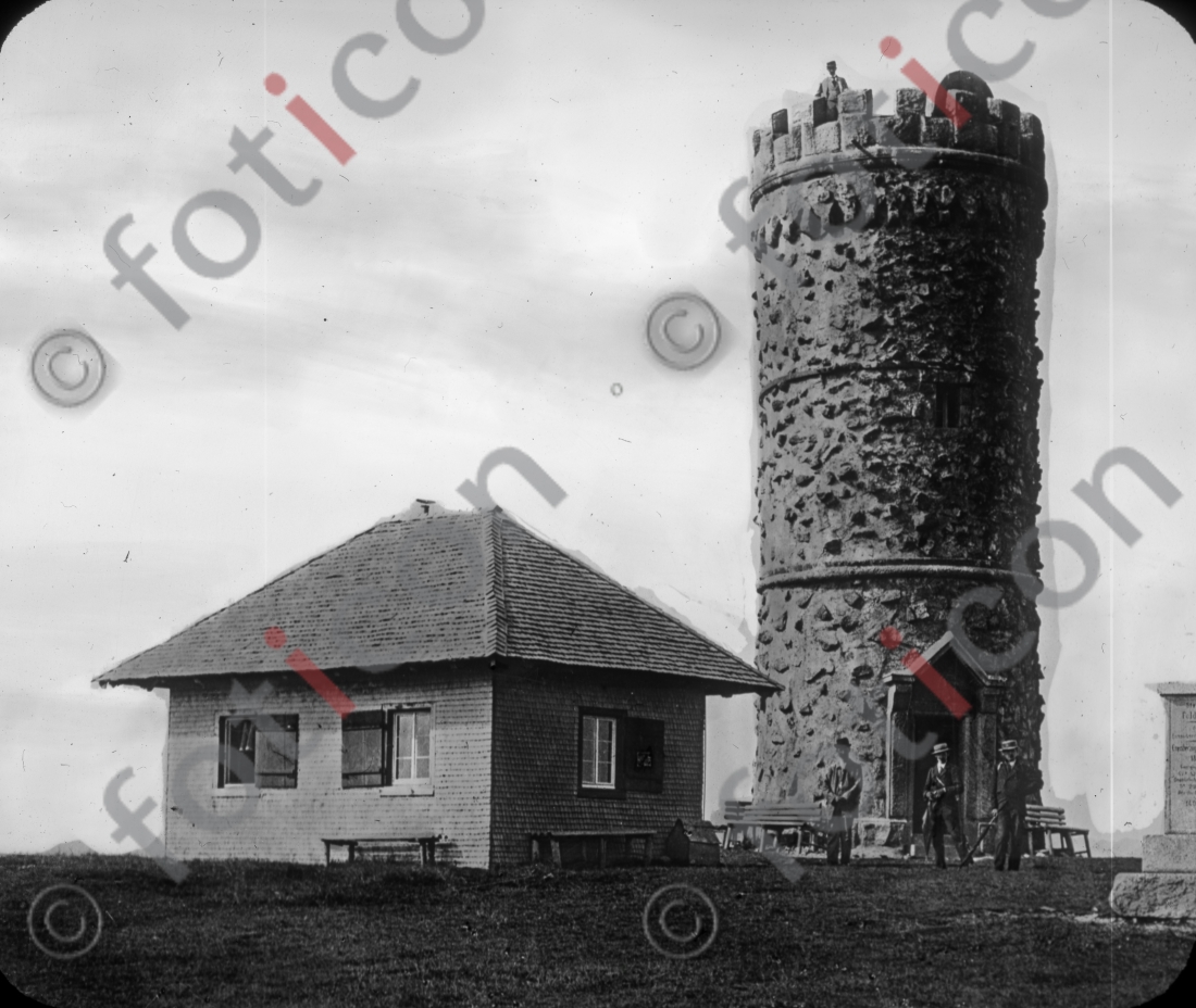 Aussichtsturm | Observation tower - Foto foticon-simon-127-037-sw.jpg | foticon.de - Bilddatenbank für Motive aus Geschichte und Kultur